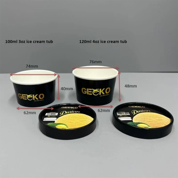 3 oz ice cream cups with lids